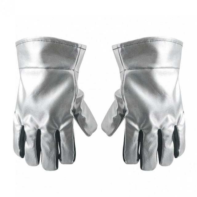 Guantes de soldadura resistentes al , manoplas de soldador, guantes de trabajo de alta temperatura, de aluminio para jardinería, ollas y hornos.
