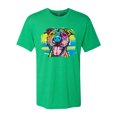 thumbnail image 2 of Wild Bobby, Cute Happy Smiling Dog Rainbow Pitbull Dog Lover Mens Premium Tri Blend T-Shirt, Envy, X-Large, 2 of 3