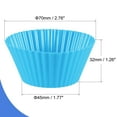 thumbnail image 4 of Uxcell Wax Melt Warmer Liner Silicone Rubber For Candle Fragrance Melter 1.77 x 1.26 inch 20 Pcs Sky Blue, 4 of 6