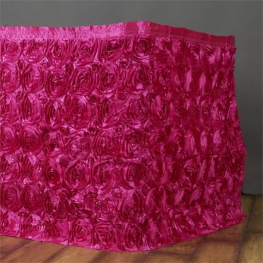 BalsaCircle 17 feet x 29" 3 Natural Tiers Ruffled Burlap Table Skirt ...