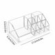 thumbnail image 2 of Organizador rectangular transparente para productos cosméticos y de cuidado de la piel, con compartimentos escalonados para maquillaje, 2 of 2