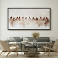 thumbnail image 2 of Large Framed Canvas Print The Last Supper Wall Art Decorative Ready to Hang Painting for Living room Bedroom - 60"x30" Black Frame, 2 of 9