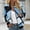 New3-Blue, variant on PNTUTB Women's Fashion Bomber Jacket Casual Zipper Coat Lightweight Long Sleeve Outerwear