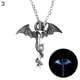 thumbnail image 5 of Men Glow In The Dark Dragon Sword Pendant Chain Necklace, 5 of 5