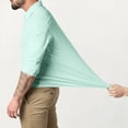 thumbnail image 5 of Stretch Dress Shirts for Men Long Sleeve Stretch Button Down Shirts Slim Fit Formal Business Shirts for Office and Events 2026 Mint Green M, 5 of 6