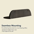 thumbnail image 2 of Black Floating Wall Shelf Set of 2, Wall Mounted Rustic Farmhouse Solid Wood Shelves - Modern for Bedroom, Bathroom, Living Room, Kitchen Decor & Storage, 2 of 8