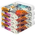 thumbnail image 2 of SKYSONIC 4 PCS Pretty Dragonfly Baby Washcloths Towel Set, Highly Absorbent & Soft Cotton Wash Cloths, Face Hand Towels for Bathroom, Multi-Purpose Fingertip Towels, 12"x 12", 2 of 7