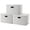 Beige-L(3-Pack), variant on Khaki L(3-Pack) Jute Fabric Foldable Storage Chest Boxes with Lids for Home Bedroom Closet Office