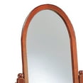 thumbnail image 2 of Benjara BM242736 Oval Frame Turned Posts Standing Cheval Mirror, Brown, 2 of 2
