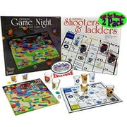 Matty's Toy Stop Exclusive Drinking Board Games, Glass Paper and Plastic