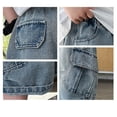 thumbnail image 7 of KVPLBQFD Baggy Jean for Boys Y2k Cargo Denim Shorts Elastic Waist Distressed Jorts for Teens Aesthetic Casual Streetwear Boys Summer Clothes, 7 of 7