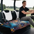 thumbnail image 5 of chaqlin Deer Floral Art Print Golf Cart Seat Covers with Pockets, Fit for Sports Club Car Golf Cart Suitable for EZGO Yamaha, 5 of 8