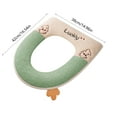 thumbnail image 3 of LSLJS Toilet Seat Cushion Warm & Soft Thicked Padded Toilet Seat Washable Reusable with Zipper Toilet Seat-Home Easy Installation Cleaning, 3 of 6