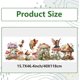 thumbnail image 2 of Pegatinas para ventana con forma de seta de bosque (118 x 39 cm), diseño de hadas, ángeles, elfos, flores, hierba, mariposas, 2 of 9