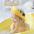 thumbnail image 3 of Adjustable Baby Shower Cap and Sun Hat - Soft Shampoo Guard for Toddlers - Protect Eyes & Ears (Yellow), 3 of 7
