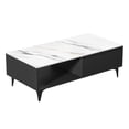 thumbnail image 2 of ASKMZ Coffee Table, Storage, Wood Modern wood table, with storage, for balcony or living room., 2 of 10