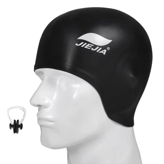 Swim Cap Full Silicone Universal Ear Protection