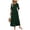 Army Green, variant on Formal Dresses for Women Sundresses for Women 3/4 Sleeve Mesh Insert Loose Fit