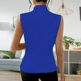 thumbnail image 5 of Aueoeo Women Business Vests Three Button V Neck Fashion Casual Work Office Waistcoat Fashion Work Vests, 5 of 7