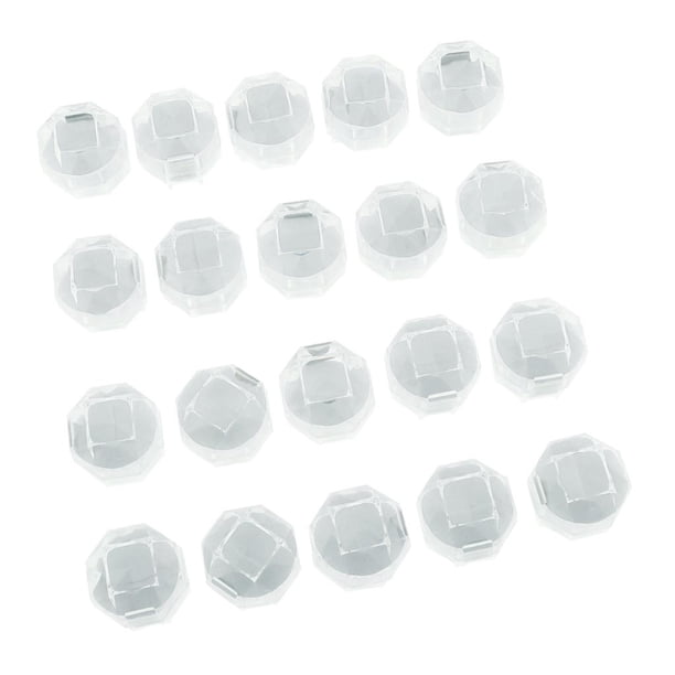 Hugo 20 unids Caja de transparente suave para exhibición compromiso Blanco