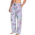 thumbnail image 2 of Haiem Purple Butterfly Men's Pajama Pants Ultra Lightweight Pjs Bottoms Sleepwear Bottom Pants with Pocket Drawstring-XX-Large, 2 of 9