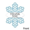 thumbnail image 3 of Big Dot of Happiness Winter Wonderland - Shaped Thank You Cards - Snowflake Holiday Party & Winter Wedding Thank You Cards with Envelopes - Set of 12, 3 of 7