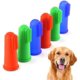 thumbnail image 1 of Perro cepillos de dientes, Cepillo de dientes de silicona para mascotas anti-placa de dedo cepillo de dientes para mascotas pequeñas gatos y perros Feliz Sencillez, 1 of 4