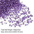 thumbnail image 2 of Triturado Vidrio Chips 100g/3.5oz 2mm-4mm Irregular Metálico Brillante Vidrio para Artesanía Bricolaje Jarrón Relleno Epoxi Resina Decoración, Púrpura, 2 of 5