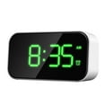 thumbnail image 1 of Small LED Digital Alarm Clock with Snooze, Full - Range Brightness, and 2 USB Chargers, 1 of 6