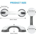 thumbnail image 3 of YEAHMART Grab Bars for Bathroom / Handicap Grab Bar For Shower and Bath, Safety Grab Bars for Seniors Elderly,12" Suction Bath Tub Hand Rail, Pack of 1, 3 of 6