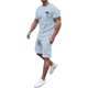 thumbnail image 1 of Camiseta De Compresión Para Hombre Con Cuello Redondo Y Manga Corta, Tendencia Interesante, Para Verano, Para Deportes De Ocio, Holgada., 1 of 5