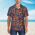 thumbnail image 2 of Susaid Thanksgiving Turkey 2 Print Hawaiian Shirts for Men Women,Hawaiian Summer Short-Sleeve Casual Relaxed-Fit Button-Down,X-Large, 2 of 7