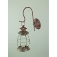thumbnail image 2 of Zeckos Red Metal Wall Mounted Railroad Lantern Hanging Candle Sconce, 2 of 4