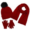 thumbnail image 1 of Swak Girls Hat,Scarf & Glove Set-Kids Cold Weather Winter Accessories-Childrens 3 Pc Beanie Set-Big Girls Hat Scarves & Glove, 1 of 5
