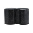 thumbnail image 5 of Meridian Furniture Dimple 2 Piece Black Terrazzo Pattern Iron Metal End Table, 5 of 5