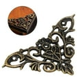 thumbnail image 3 of TROGN 1pcs Triangle Archaize Angle Chinese Antique Angle Brass Fittings Corner Box Jewelry Wood, 3 of 9