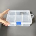 thumbnail image 4 of Caja de pendientes con cuentas de joyería, plástico PP con divisores extraíbles, caja de almacenamiento de herramientas, 4 of 9