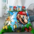 thumbnail image 1 of Comforter Set Lightweight Bedding Set Quilt Cover 3 Pcs Ultra Soft All-Season Teen Super Mario Duvet Cover Set for Teen, 1 of 6