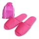 thumbnail image 4 of Par de zapatils de spa desechables, zapatils de spa con punta cerrada y esponjosas para hotel, hogar, de invitados, se adapta a mayoría Red para mujeres Macarena Zapatillas desechables de hotel, 4 of 8
