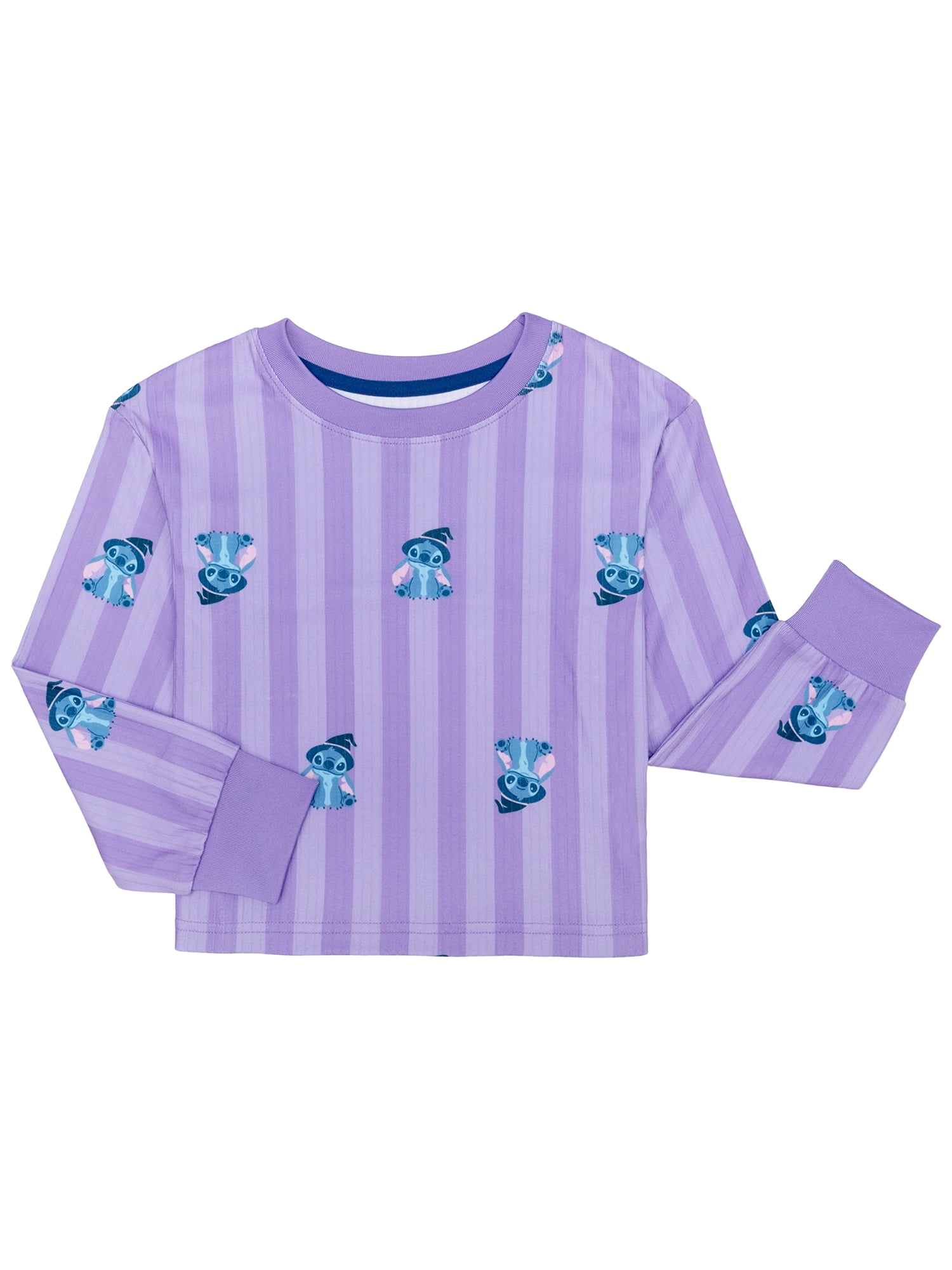 Lilo & Stich Girls Halloween Long Sleeve Top and Short Pajama Set, 2-Piece, Sizes 4-12