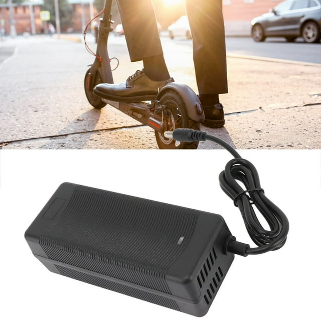 Electric Scooter Power Adapter, AC 100 To 240V 54.6V 2A High Temperature Resistant Anti Leakage Soft Start Current Electric Scooter Charger for Replacement EU Plug,UK Plug,US Plug