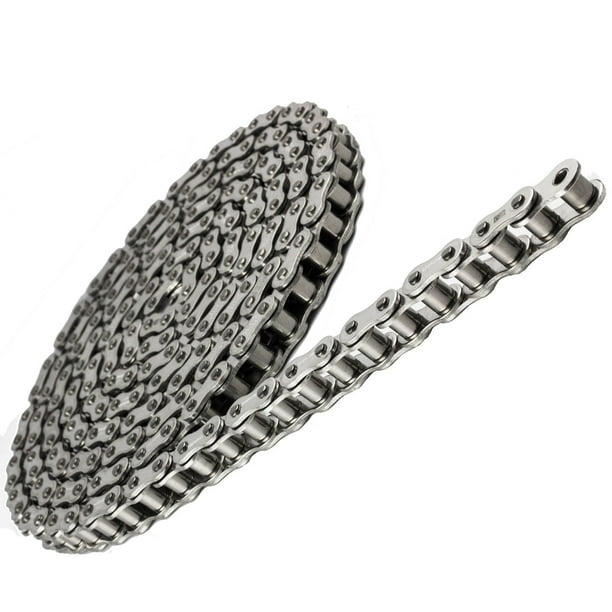 Jeremywell 80SS Stainless Steel Roller Chain 10 Feet with 1 Connecting