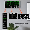 thumbnail image 2 of HLONK Digital Wall Clock Dual alarm clock  Auto Dimming Temperature Date Week Timing Countdown LED Display  for Living Room/Kitchen/Shop/ Warehouse/ Office Decor, 2 of 6