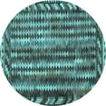 thumbnail image 1 of Ahgly Company Indoor Round Abstract Light Blue Contemporary Area Rugs, 4' Round, 1 of 4