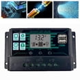 thumbnail image 3 of Controlador de carga Sunnimix MPPT PWM Panel Solar regulador de carga 12V/24V/5V LCD pantalla 20A, 3 of 8