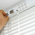 thumbnail image 2 of 20 PCS valance clip window blind clip clear plastic valance retaining clip hidden valance clip for horizontal blinds, 2 of 6