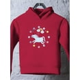 thumbnail image 3 of Unicorn With Clock Hours Hoodie Toddler -Image by Shutterstock,  5 Toddler, 3 of 4