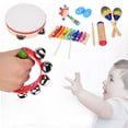 thumbnail image 1 of Ccdes Toddler Musical Instruments 13 Pcs Wooden Percussion Instruments for Kids Preschool Education,Toddler Musical Instruments, Wooden Musical Instruments, 1 of 8