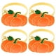 thumbnail image 1 of KAKOWELY 4 hebillas para servilletas con forma de calabaza, anillos para servilletas, porta servilletas decorativo para fiestas de otoño y Halloween., 1 of 4