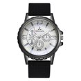 thumbnail image 2 of Relojes de cuarzo analógicos de negocios de moda Reloj de pulsera con correa de cuero para hombres (negro) Tmvgtek Para estrenar, 2 of 7